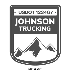 Company Name Truck Decal, 2 Pack
