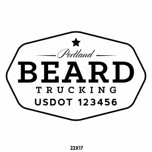 Company Name Truck Decal, 2 Pack