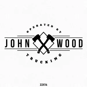 Company Name Truck Decal, 2 Pack