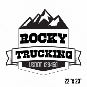 Company Name Truck Decal, 2 Pack