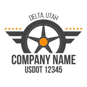 Company Name Truck Door Decal (USDOT), 2 Pack