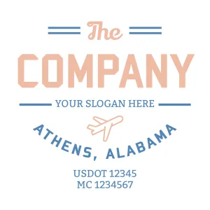 Company Name Truck Door Decal (USDOT), 2 Pack