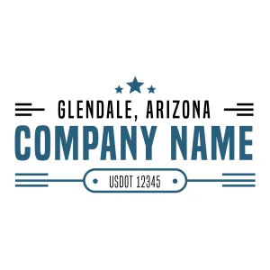 Company Name Truck Door Decal (USDOT), 2 Pack