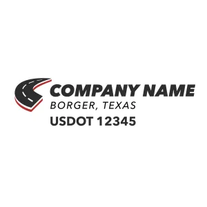 Company Name Truck Door Decal (USDOT), 2 Pack