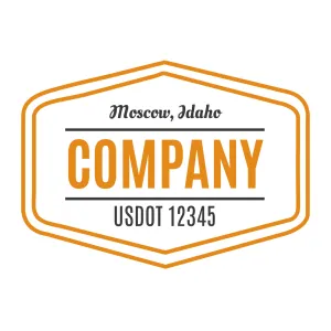 Company Name Truck Door Decal (USDOT), 2 Pack