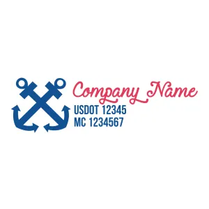 Company Name Truck Door Decal (USDOT), 2 Pack