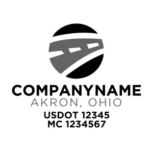 Company Name Truck Door Decal (USDOT), 2 Pack