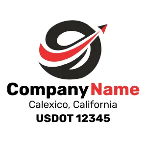 Company Name Truck Door Decal (USDOT), 2 Pack