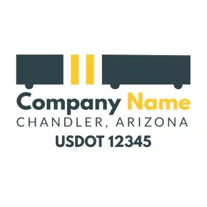 Company Name Truck Door Decal (USDOT), 2 Pack