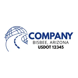 Company Name Truck Door Decal (USDOT), 2 Pack