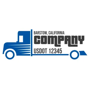 Company Name Truck Door Decal (USDOT), 2 Pack