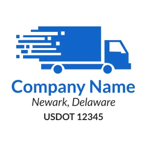Company Name Truck Door Decal (USDOT), 2 Pack
