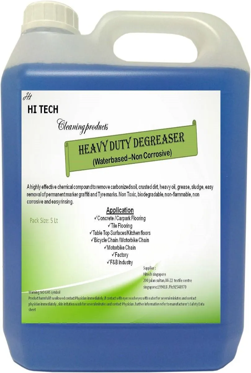 Concentrated Heavy Duty Degreaser (Non-Corrosive) (5 litres)