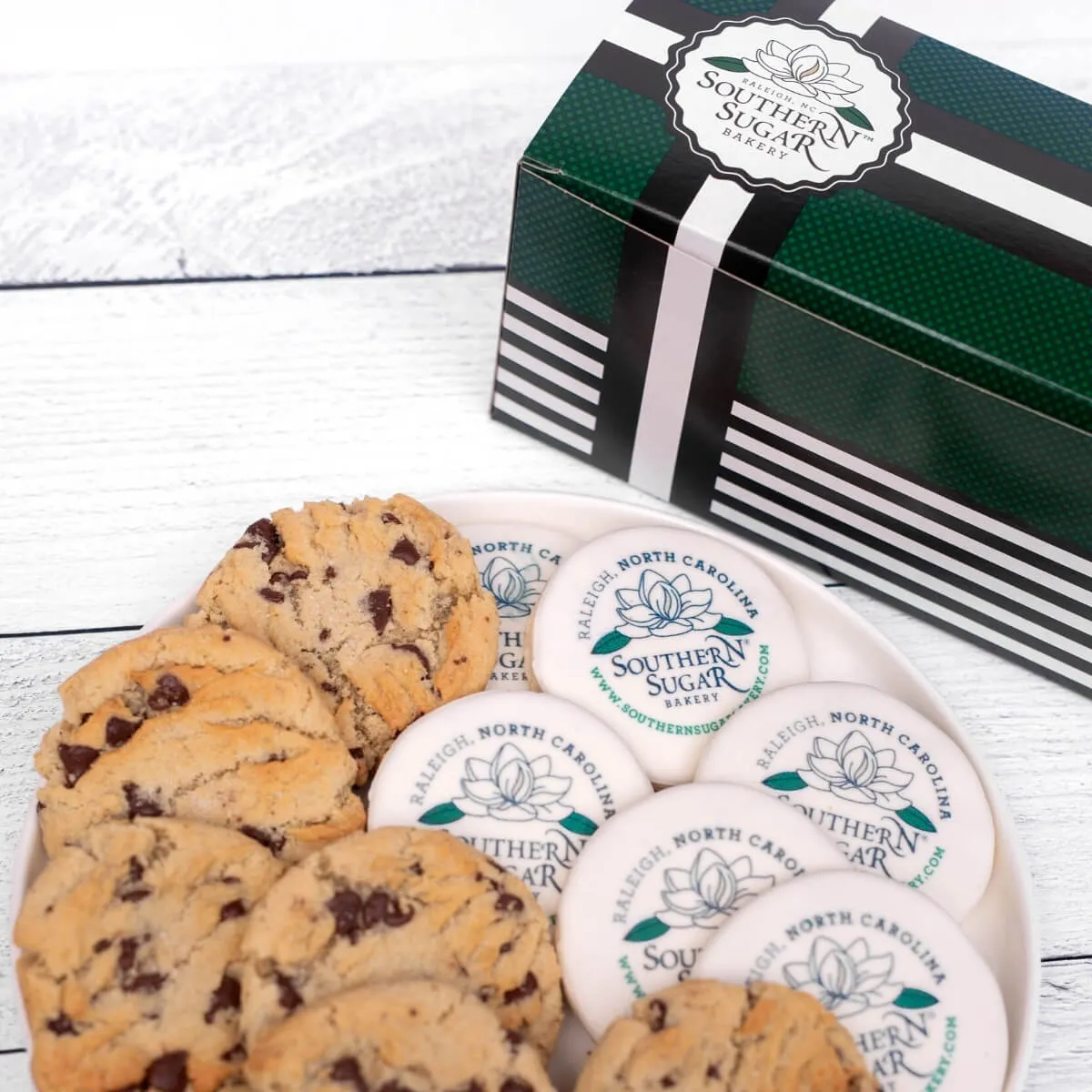 Corporate Gift Set | 6 Logo Cookies & 6 Classic Drop Cookies