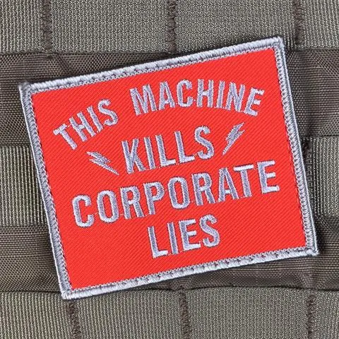 CORPORATE LIES MORALE PATCH