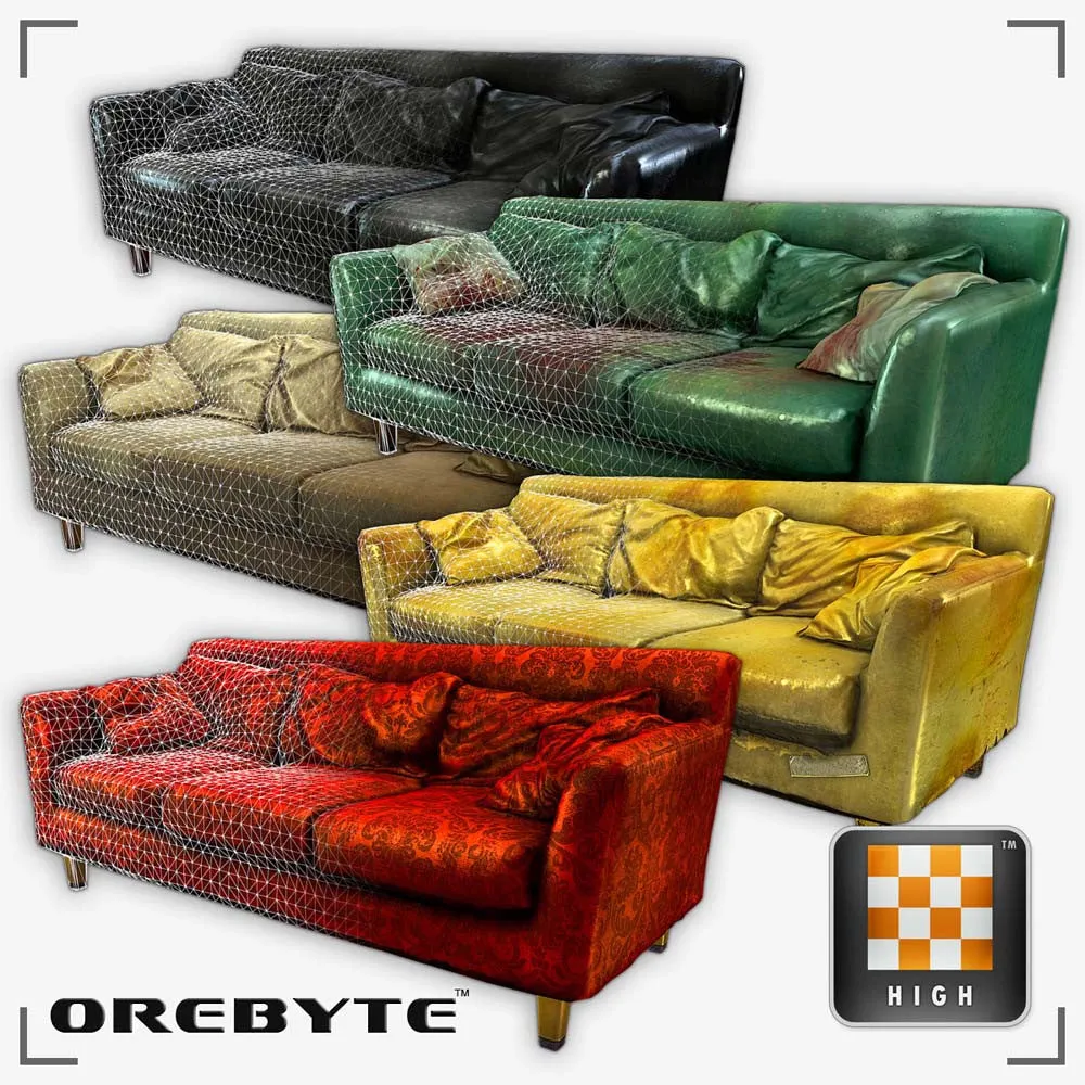 Couch Sofa 01 Set