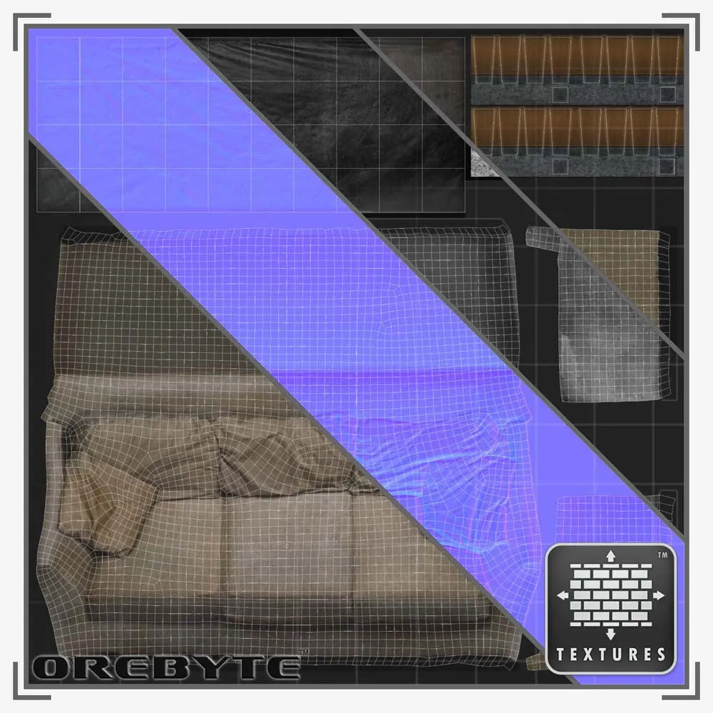 Couch Sofa 01 Set