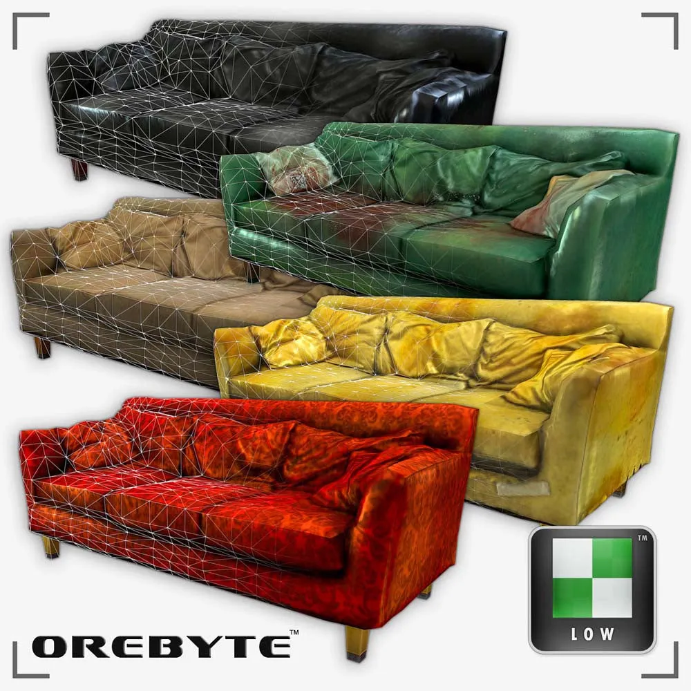 Couch Sofa 01 Set