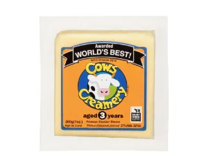 Cows Creamery Cheddar Cheese Aged 3 years