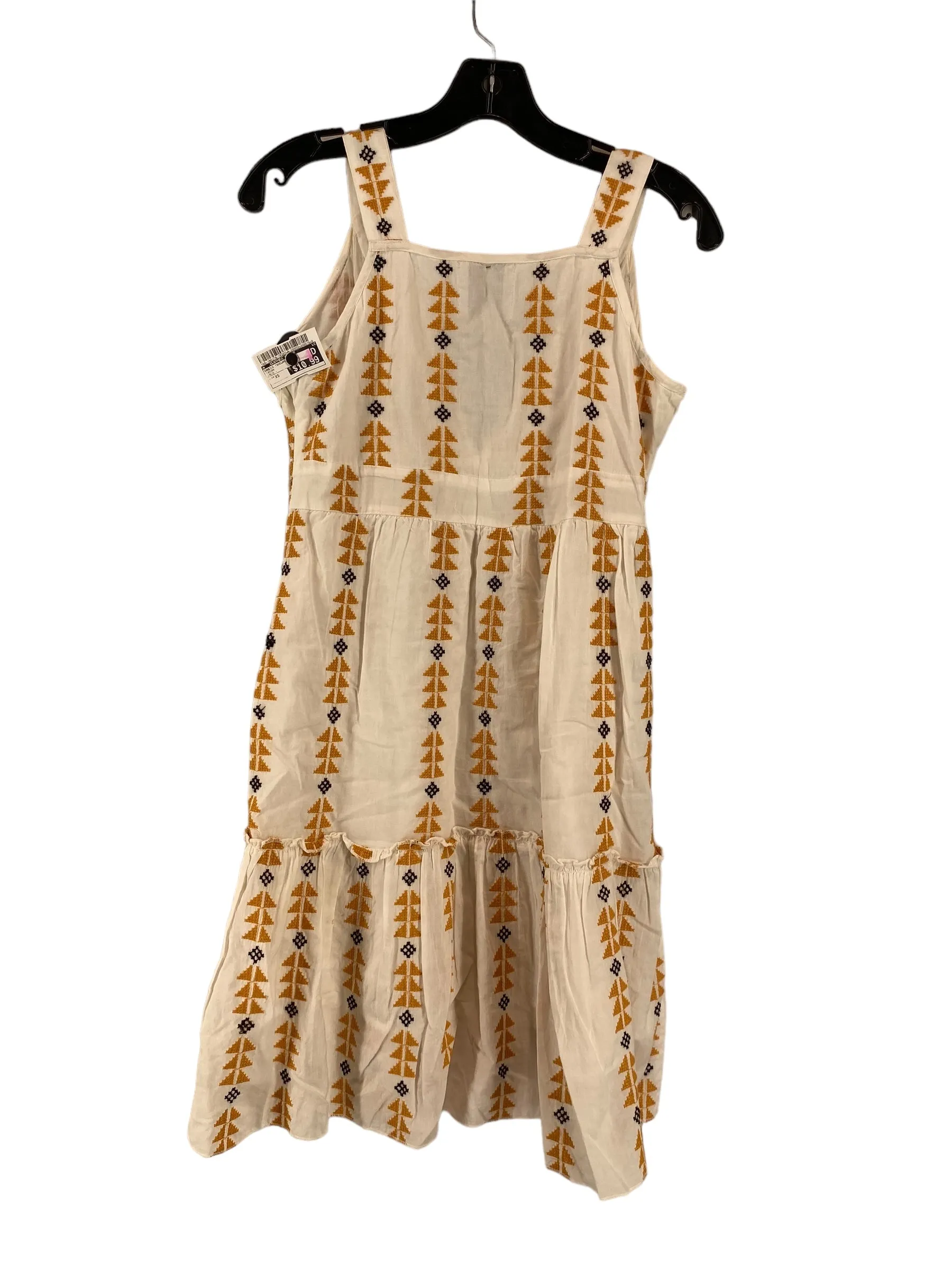Cream Dress Casual Short Clothes Mentor, Size Xs