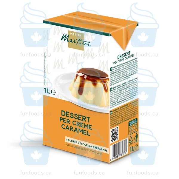 Crème Caramel Dessert Base - Case of 12 x 1L - Master Martini Canada