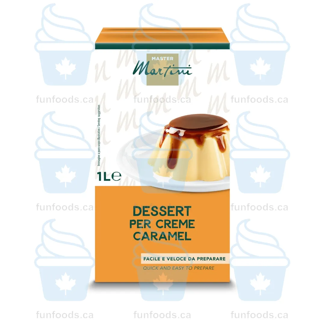 Crème Caramel Dessert Base - Case of 12 x 1L - Master Martini Canada