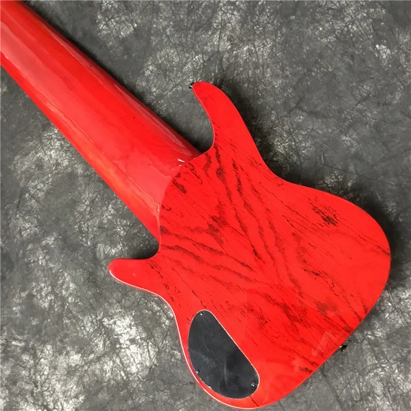Custom 11 String Red High-quality Electric Bass Guitar