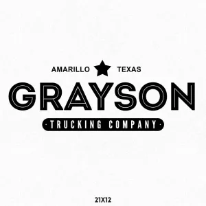 Custom Company Name Truck Decal, 2 Pack