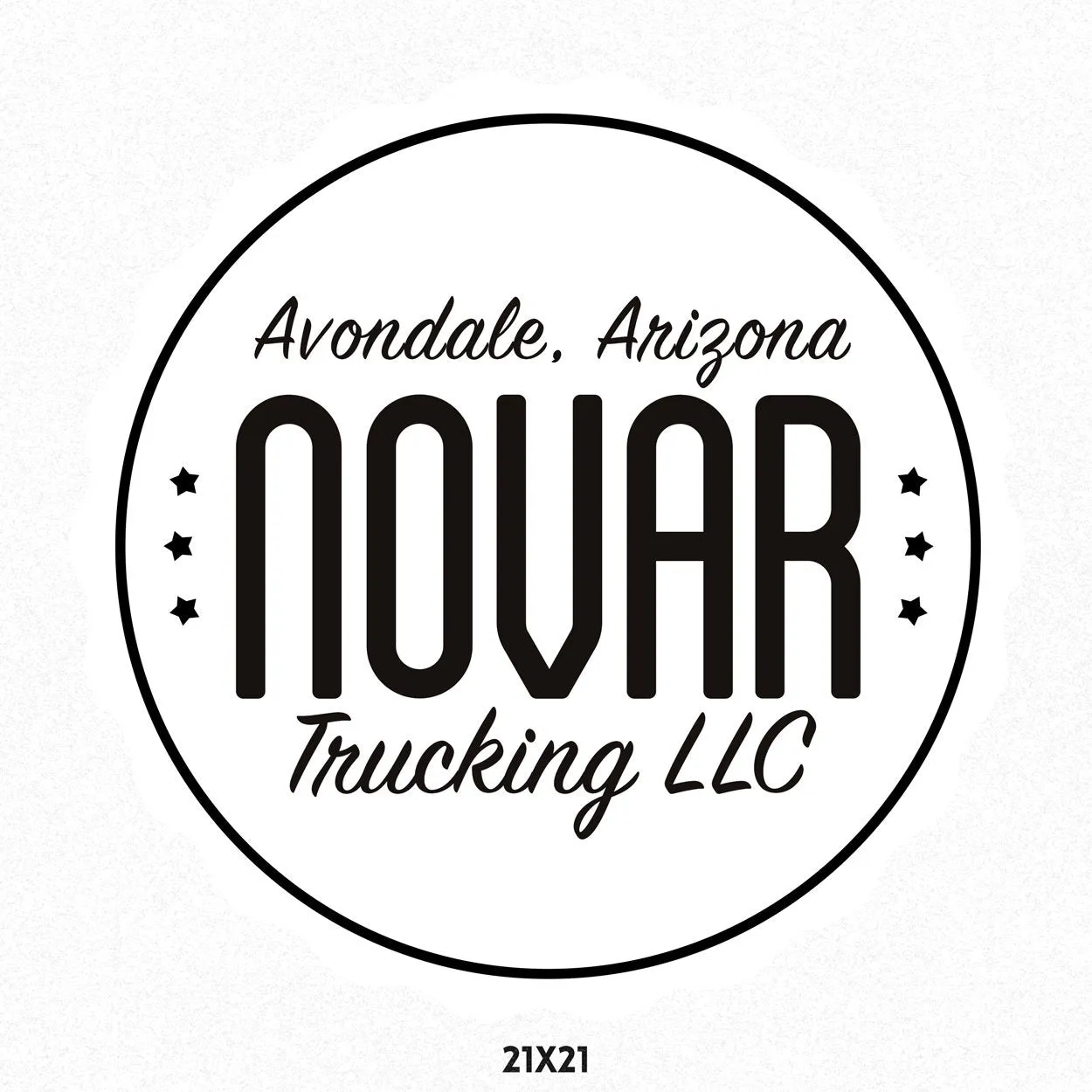 Custom Company Name Truck Decal, 2 Pack