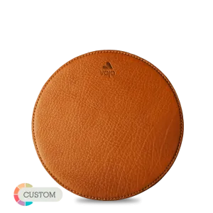 Custom Leather Round Mouse Pad