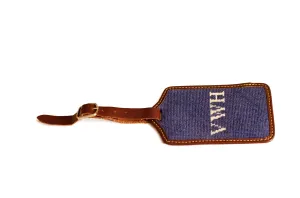 Custom Needlepoint Luggage Tag