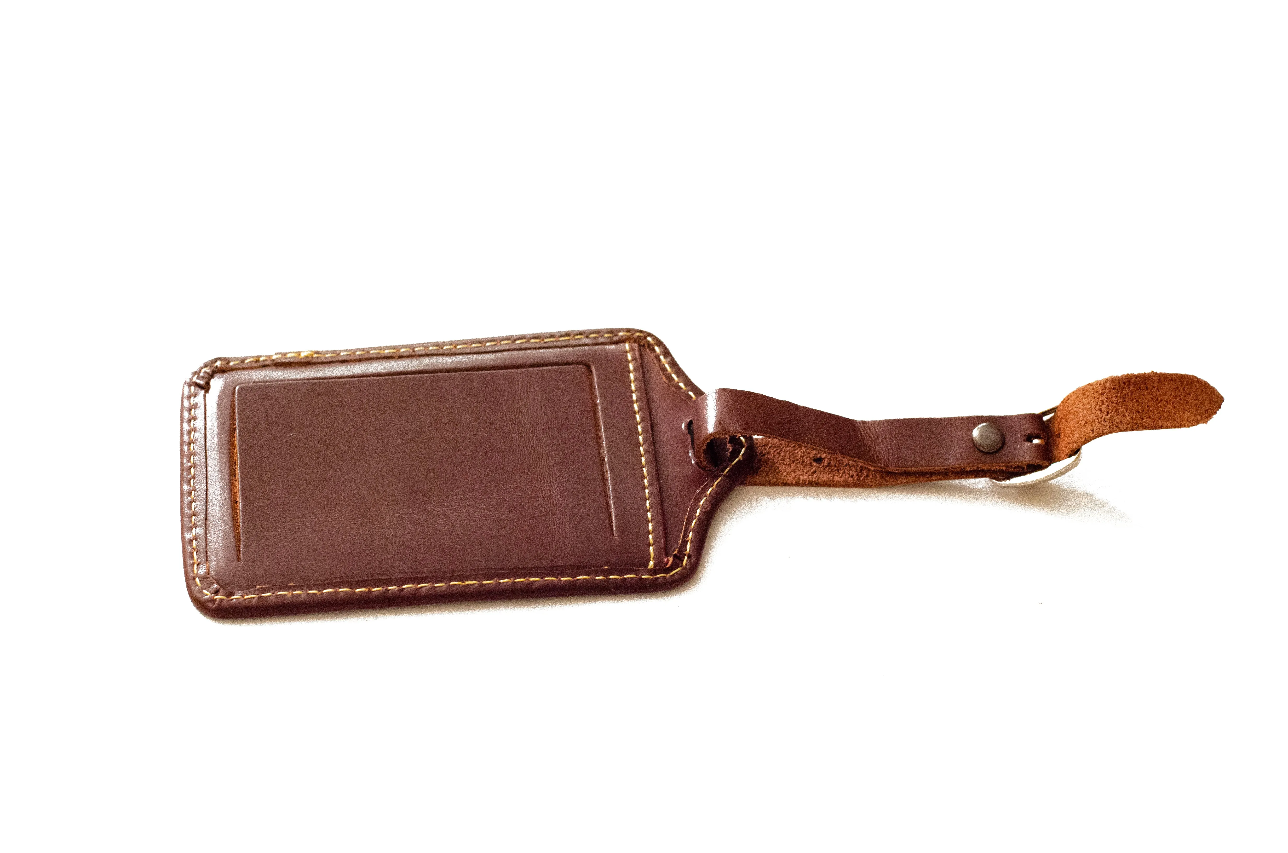 Custom Needlepoint Luggage Tag