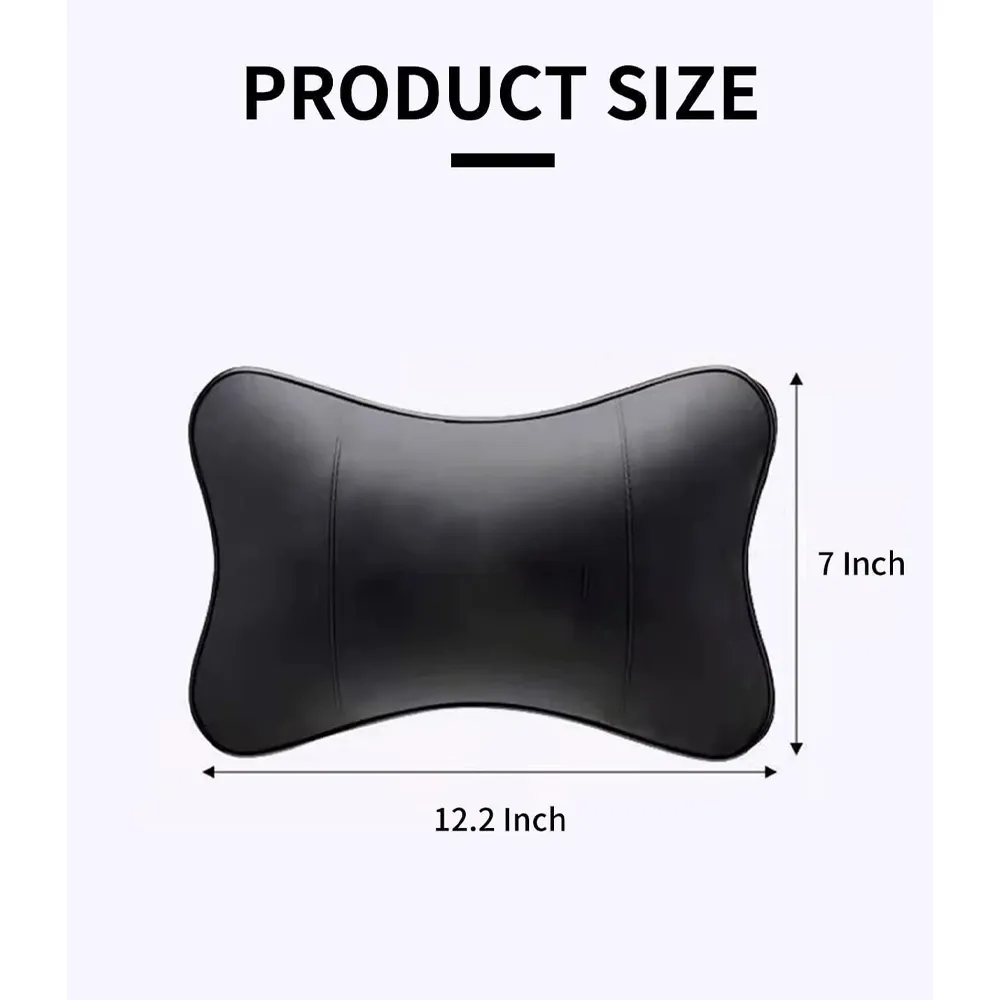 Custom Text For For Thickened Foam Car Neck Pillow, Compatible with All Cars, Soft Leather Headrest (2 Pieces) for Driving Home Office FT13990