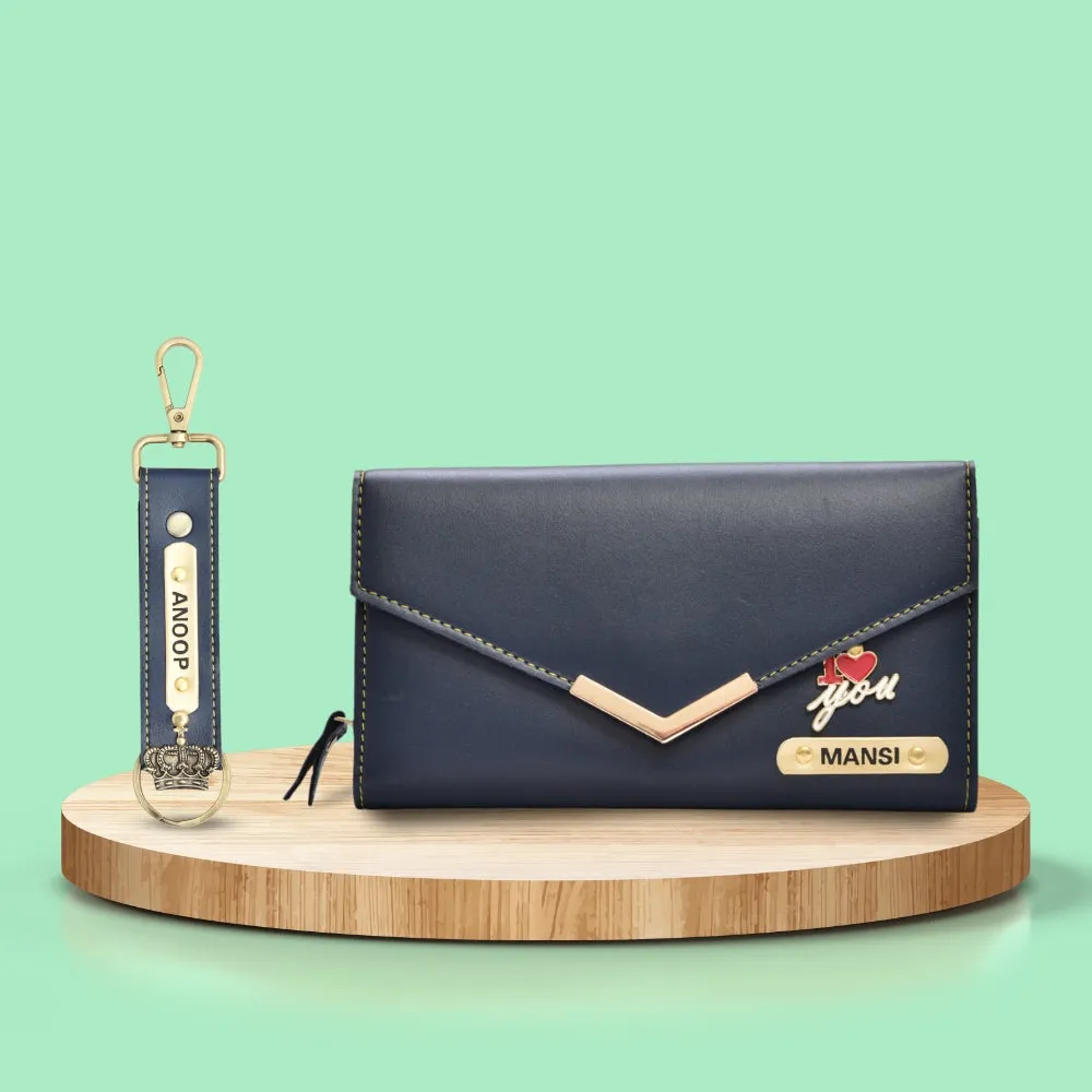 Customized Women's Gift Combo 2 Pcs - Blue