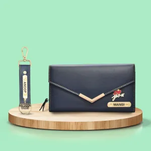 Customized Women's Gift Combo 2 Pcs - Blue
