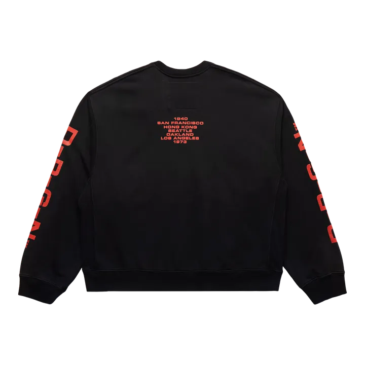 D-R-G-N Origins Bleached Crew Bleached Black