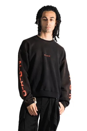 D-R-G-N Origins Bleached Crew Bleached Black