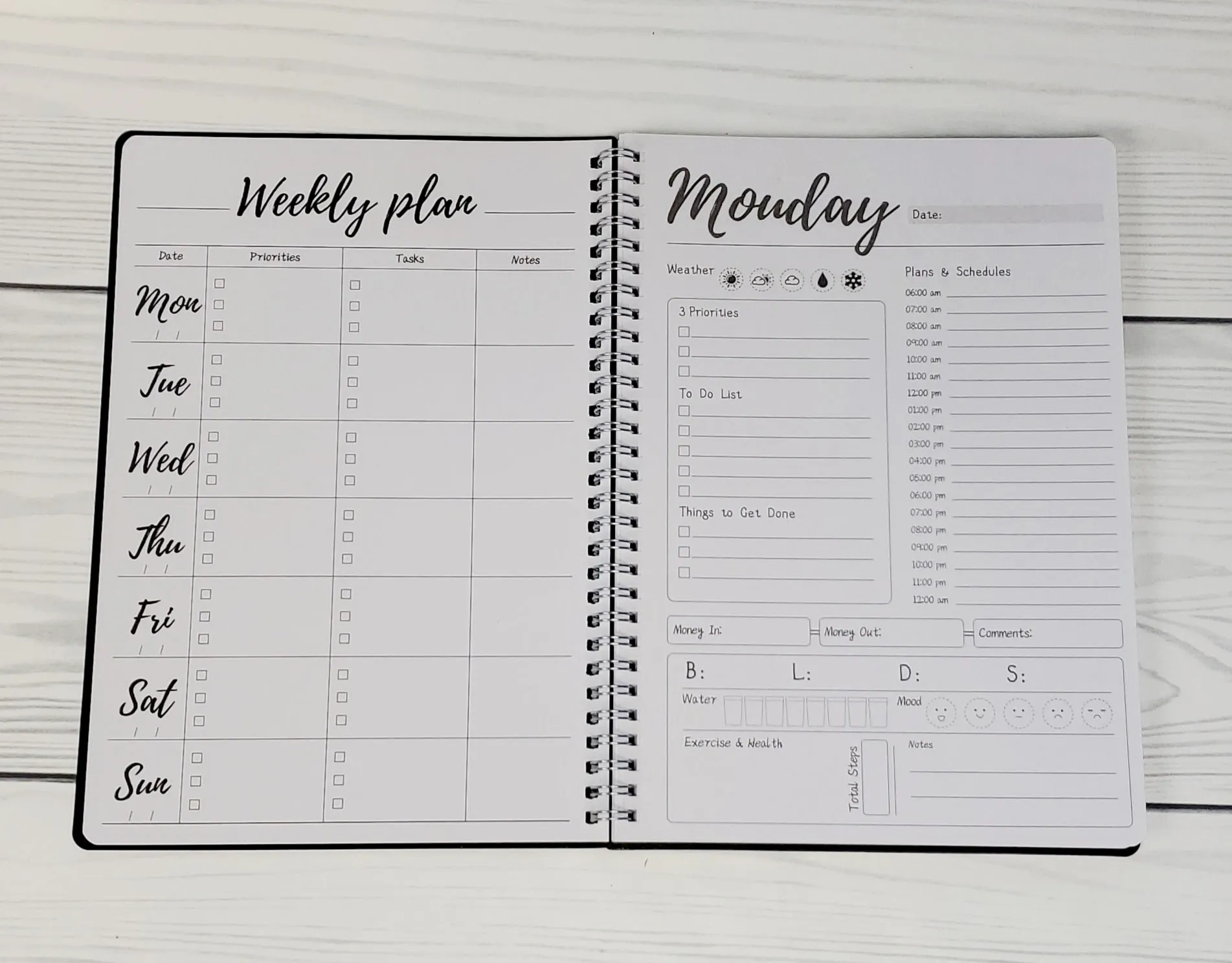 Daily Agenda