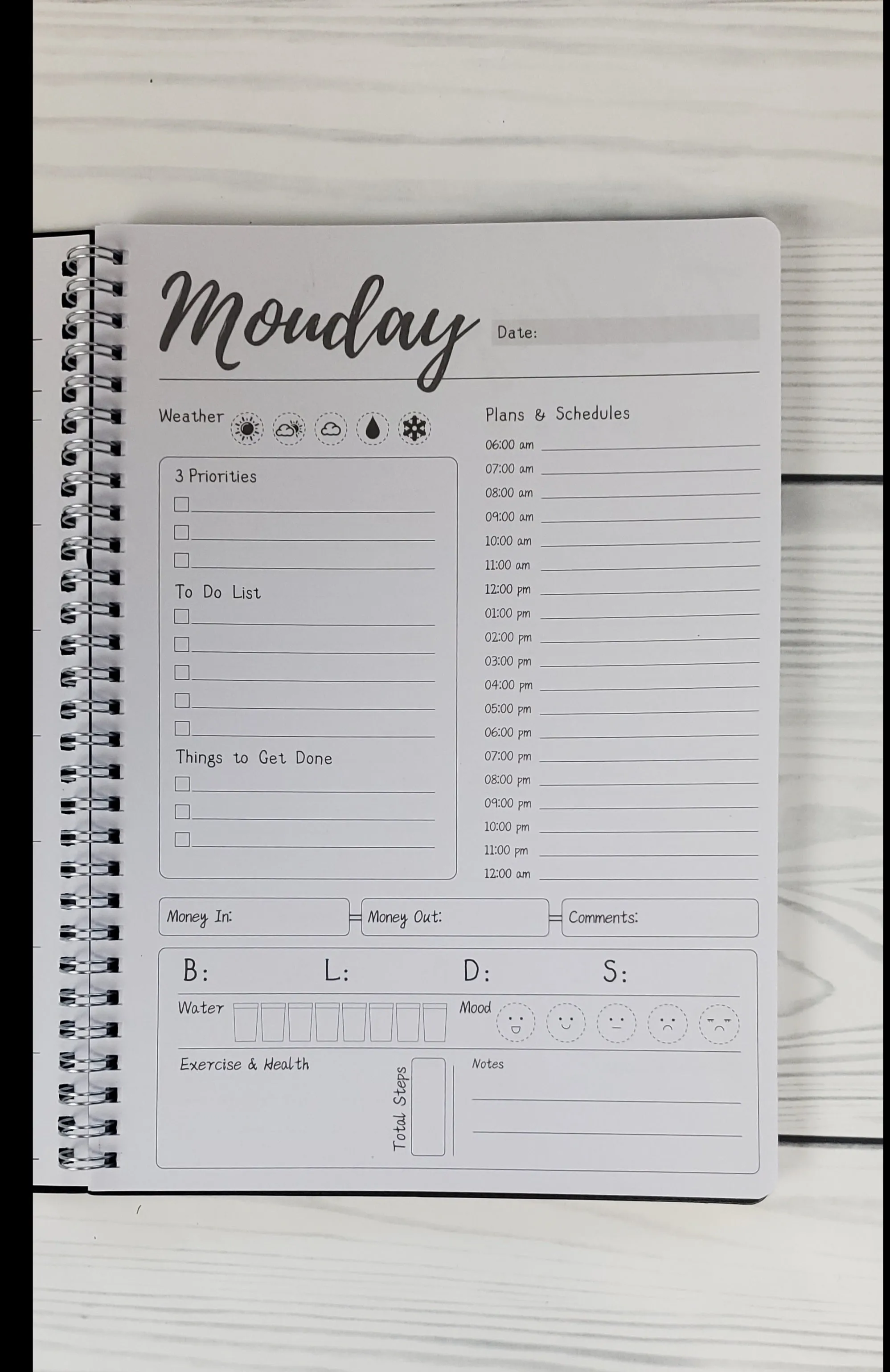 Daily Agenda