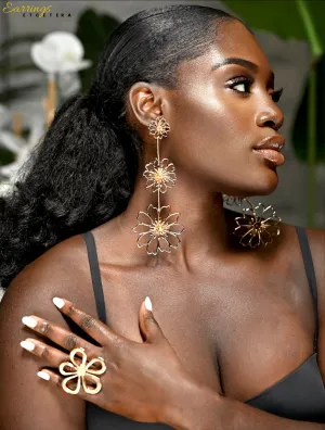 DAISY DROP EARRINGS