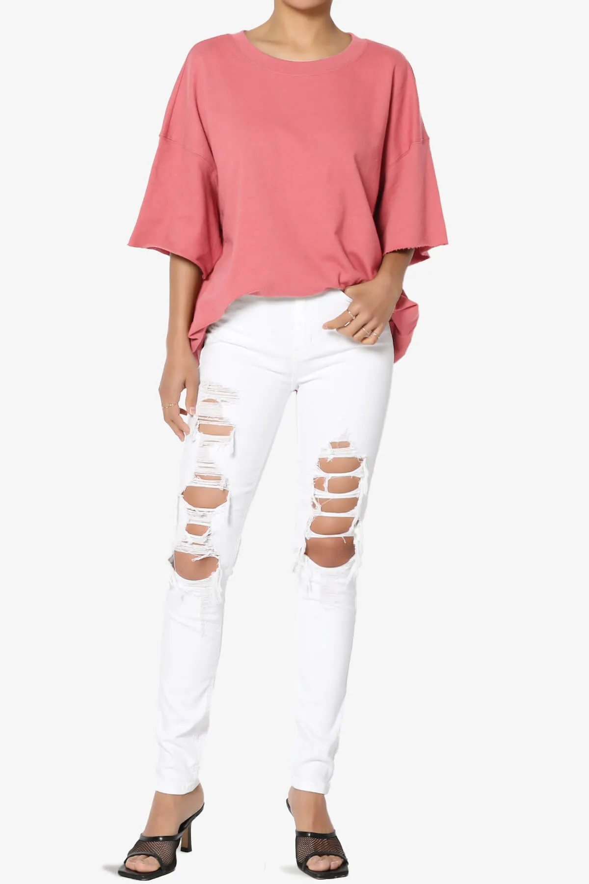 Danube Drop Shoulder Cotton Top PLUS