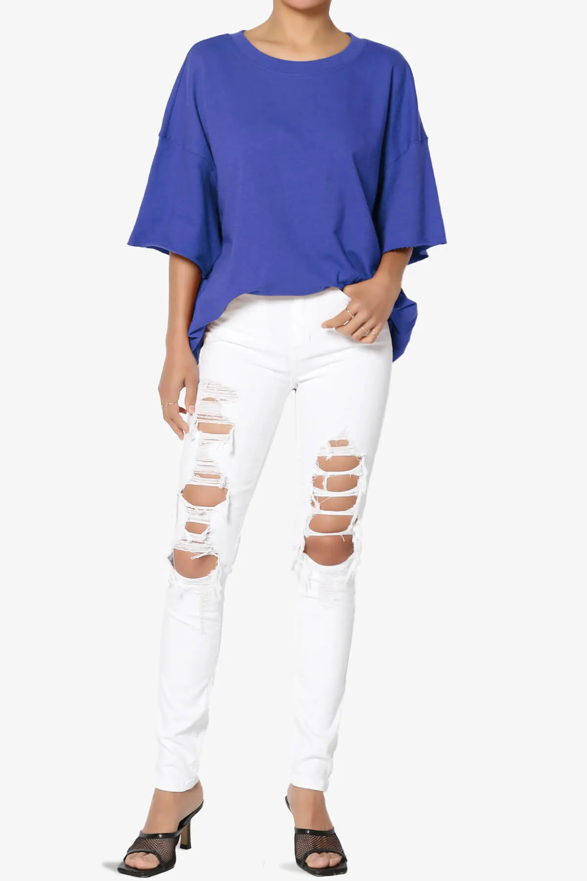 Danube Drop Shoulder Cotton Top PLUS