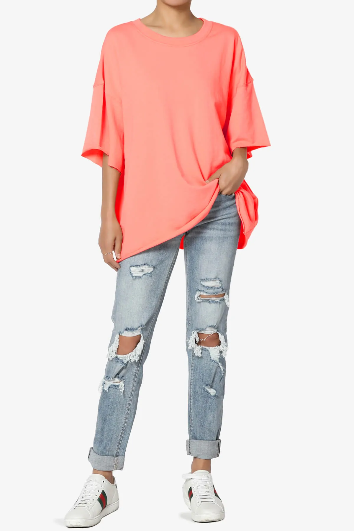 Danube Drop Shoulder Cotton Top PLUS