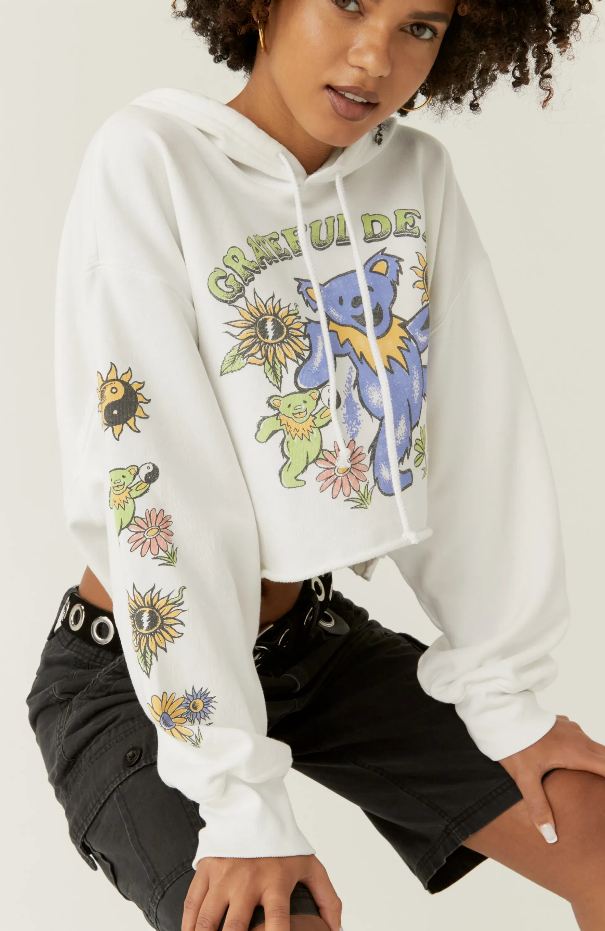 Daydreamer - Grateful Dead Sunshine Cropped Hoodie