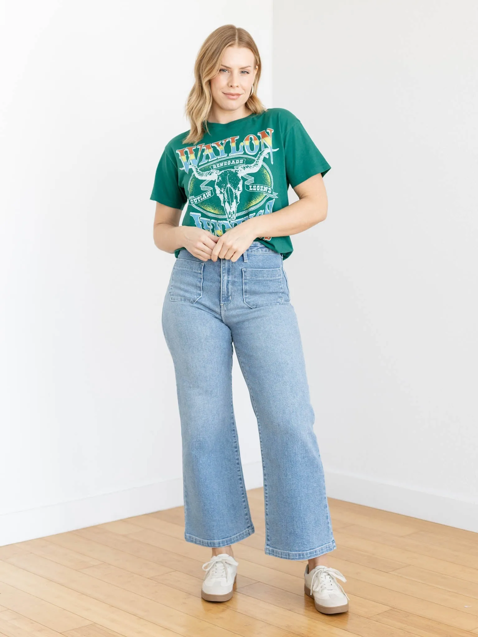 Daydreamer Waylon Jennings Outland Legend Boyfriend Tee