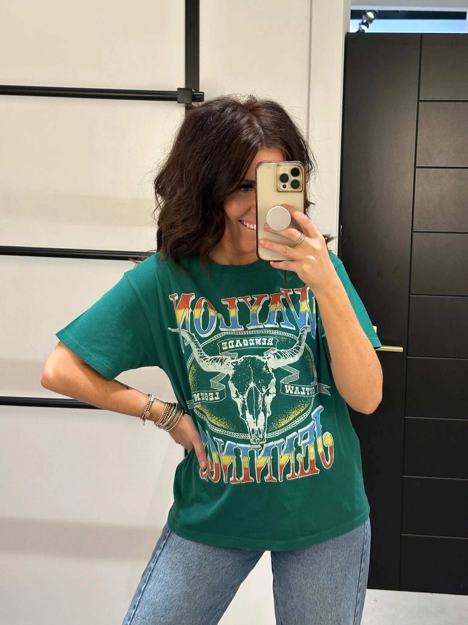 Daydreamer Waylon Jennings Outland Legend Boyfriend Tee