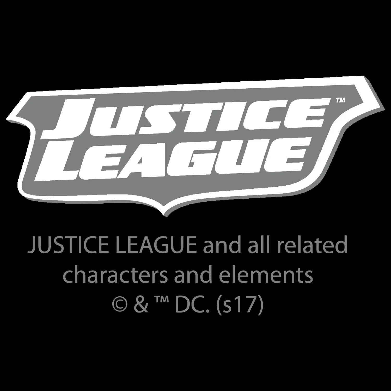 DC Comics Crisis Logo Justice League Official Women's T-shirt (Black)