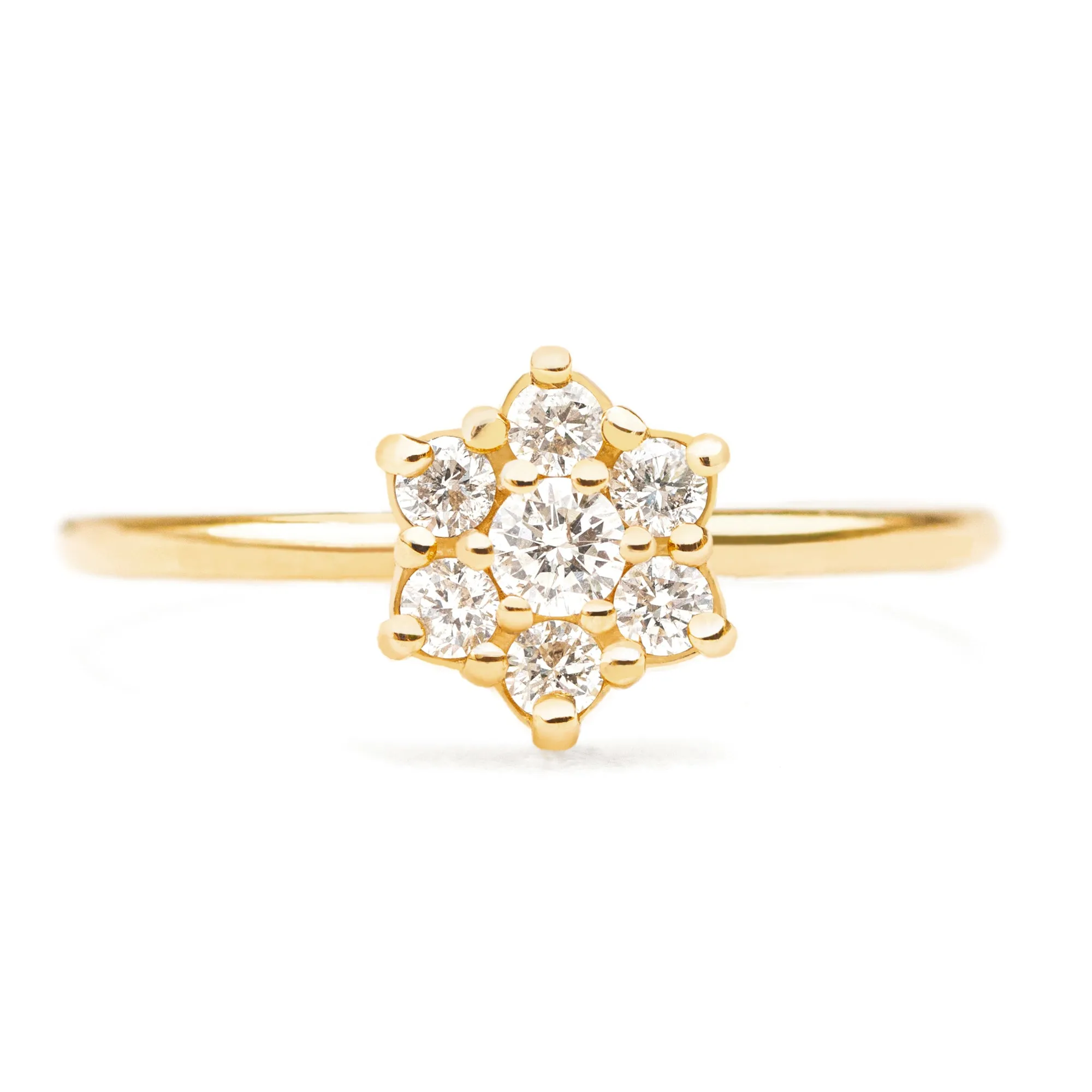 Diamond Daisy Ring