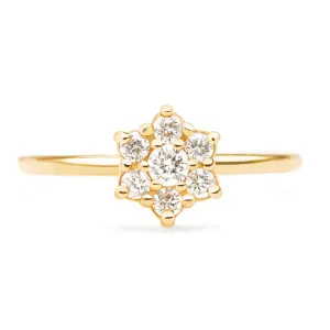 Diamond Daisy Ring