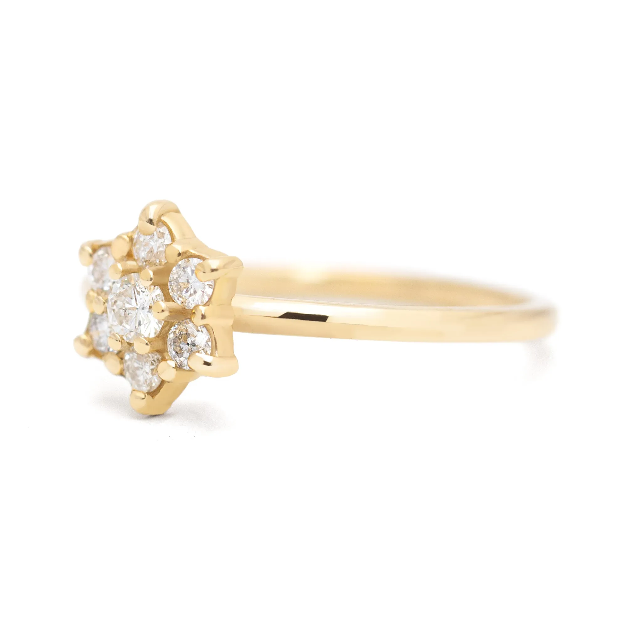 Diamond Daisy Ring